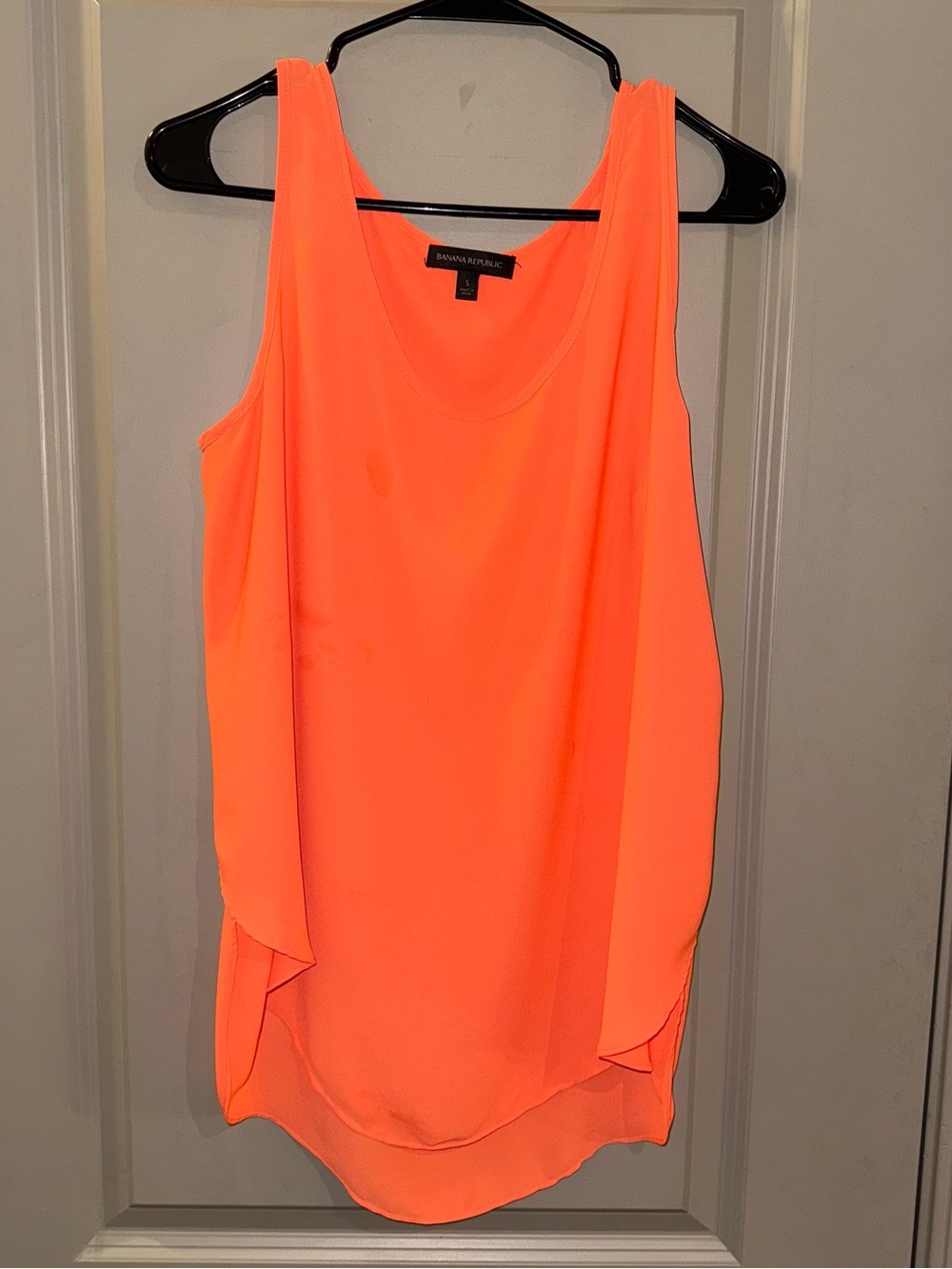 Banana Republic Orange Sleeveless Layered Tank Top